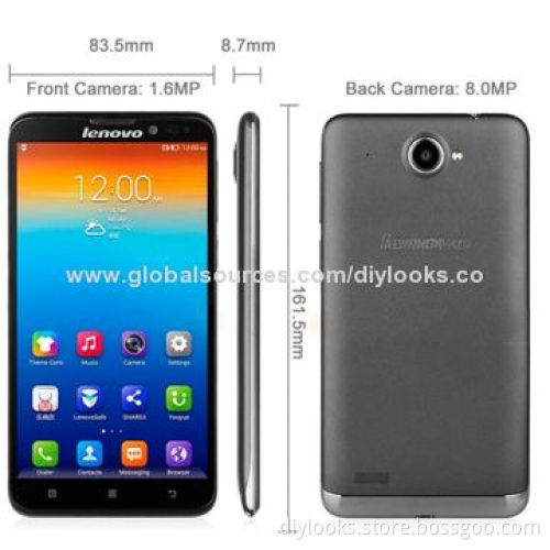 Refurbished Lenovo S939 8GB Black 6.0" 3G Android 4.2.2 Phablet, MTK6592 1.7GHz Octa Core, RAM 1GB
